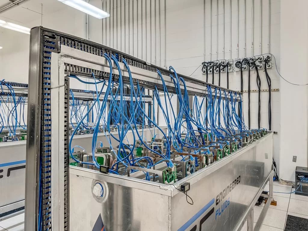 Bitcoin mining facility in Iowa