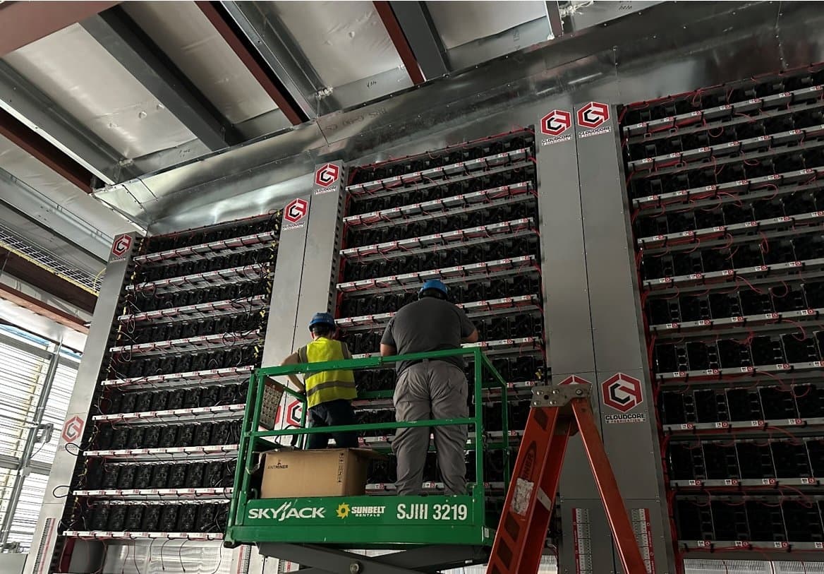 Bitcoin mining facility in Iowa