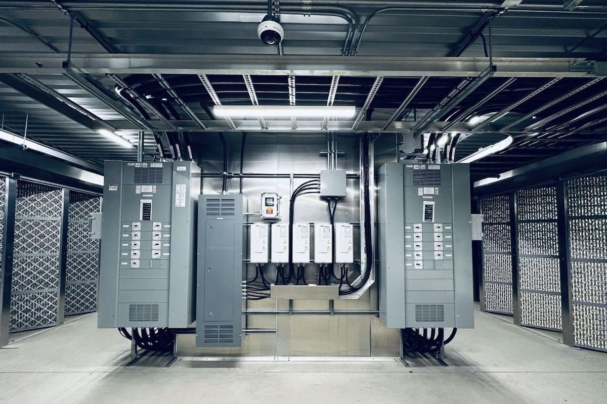 Bitcoin mining facility in Iowa