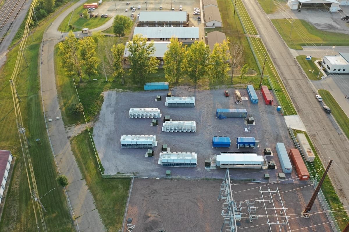 Bitcoin mining facility in Iowa