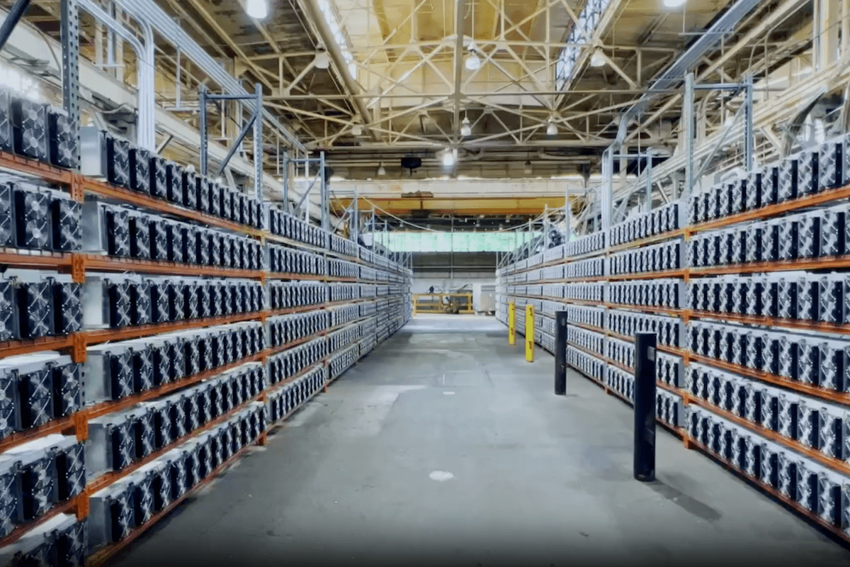 Bitcoin mining facility in Iowa