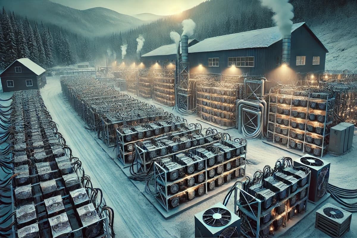 Bitcoin mining facility in Iowa