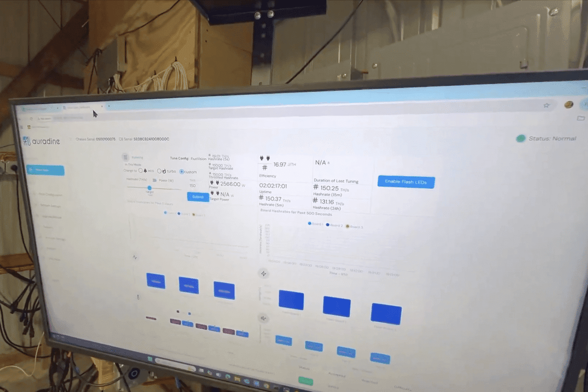 Bitcoin mining facility in Iowa