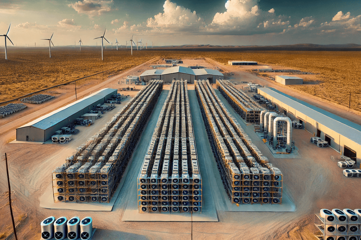 Bitcoin mining facility in Iowa