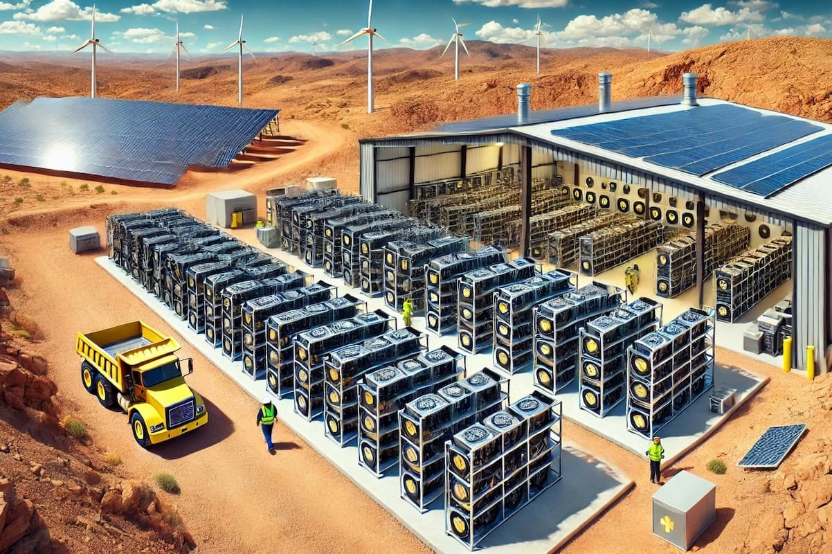 Bitcoin mining facility in Iowa