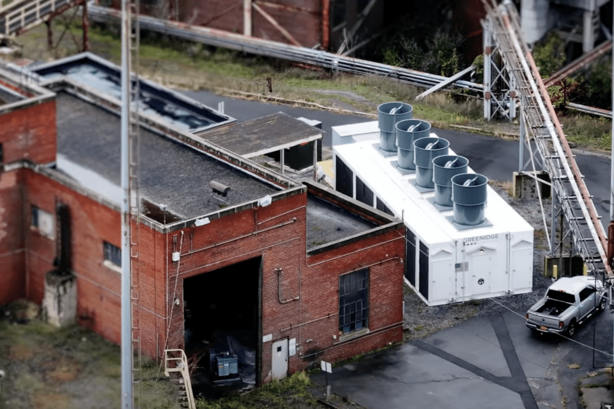 Bitcoin mining facility in Iowa