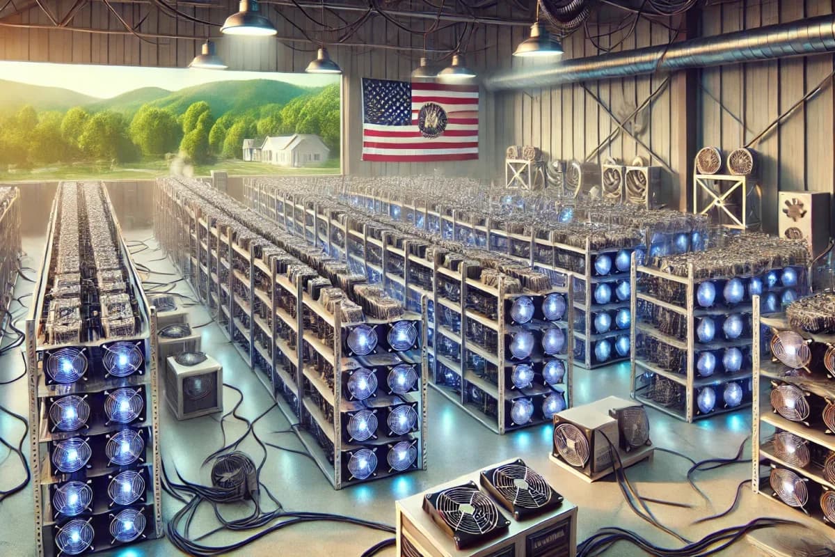 Bitcoin mining facility in Iowa