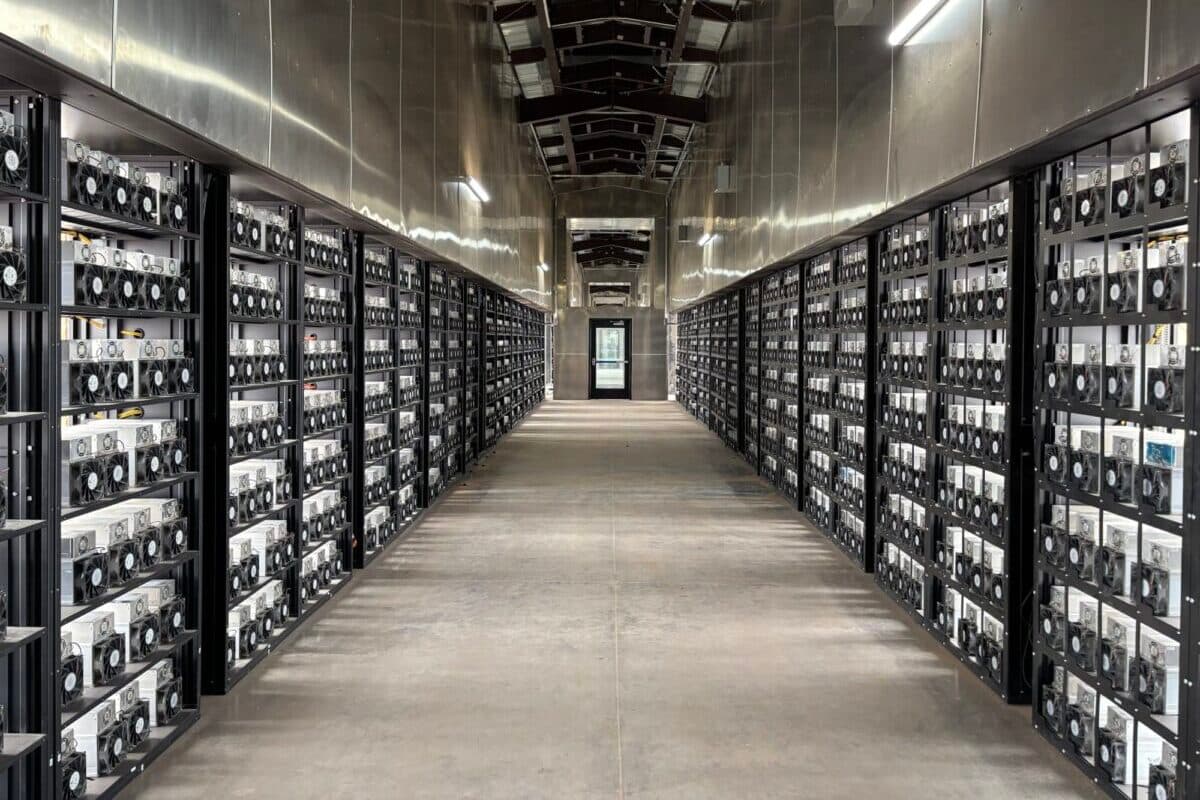 Bitcoin mining facility in Iowa