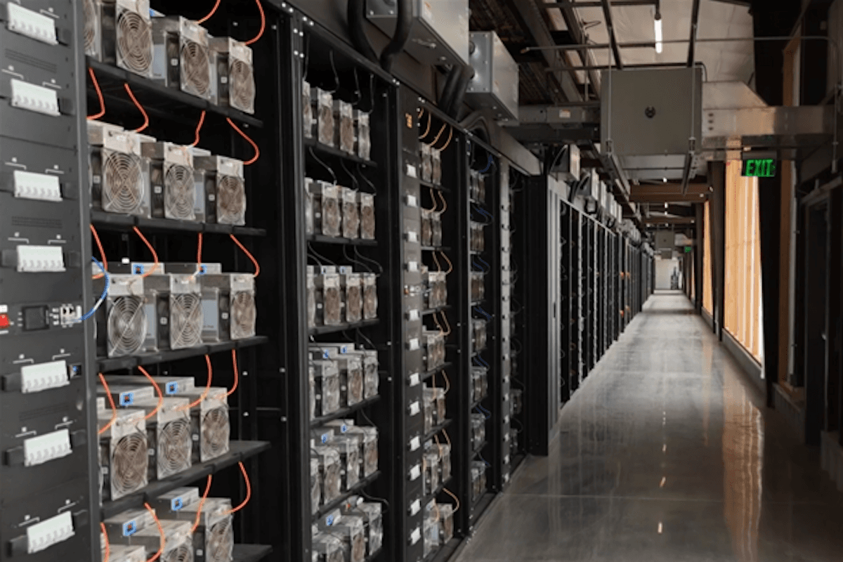 Bitcoin mining facility in Iowa