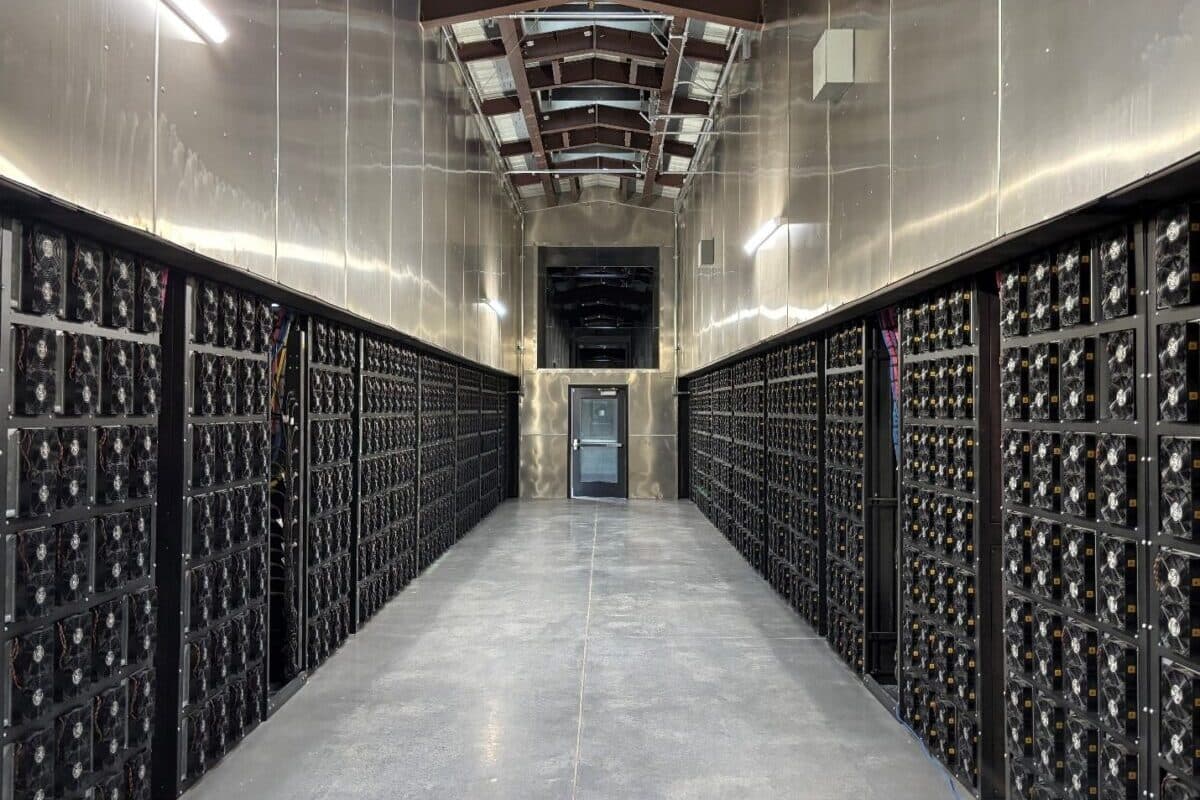 Bitcoin mining facility in Iowa