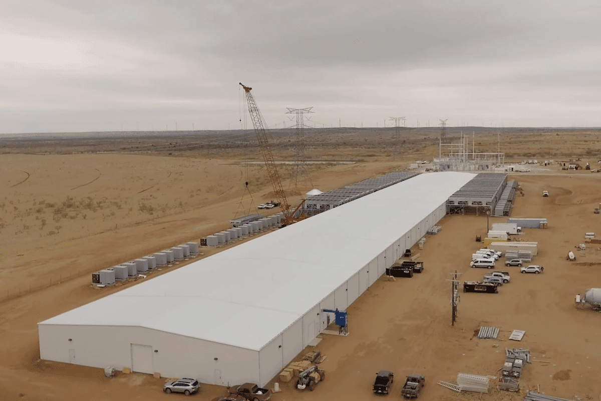 Bitcoin mining facility in Iowa