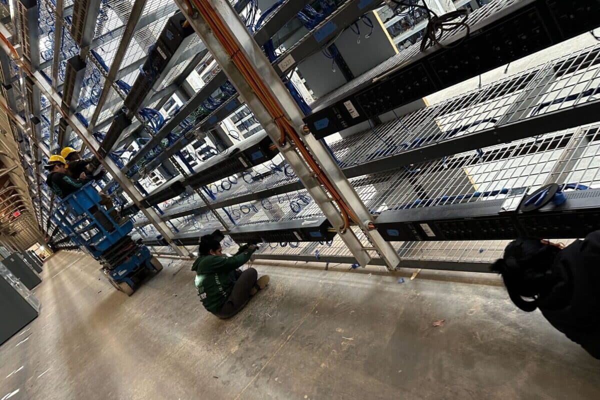 Bitcoin mining facility in Iowa