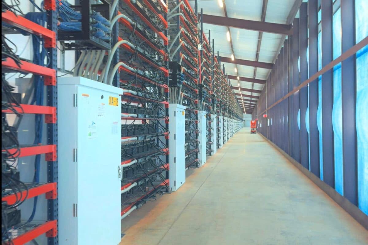 Bitcoin mining facility in Iowa