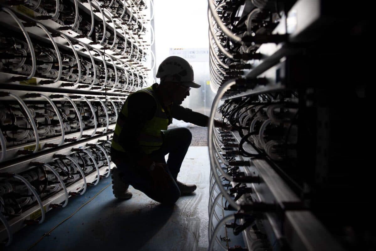 Bitcoin mining facility in Iowa